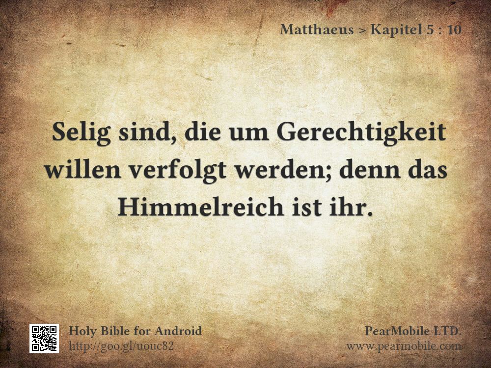 Matthaeus, Kapitel 5:10